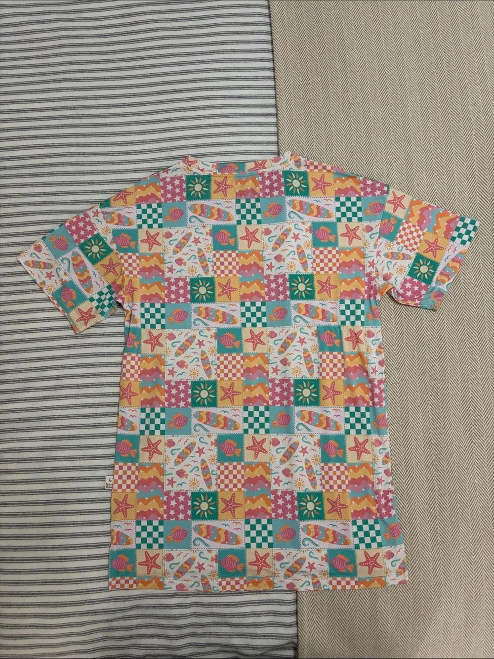 Tatum Moon Bamboo T-Shirt and Biker Shorts Set Pink Summer Beach Girls 12/14